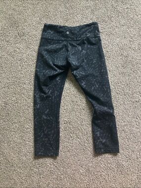 lululemon athletica Black Patterned  Leggings
